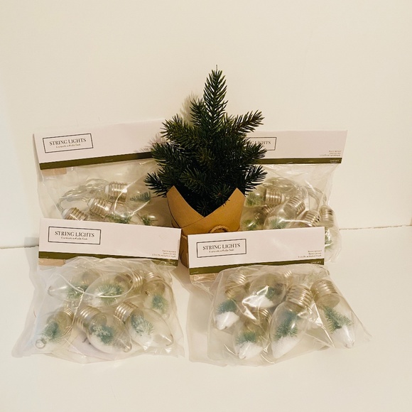 Target Holiday 4 Snow Globe Tree String Lights Poshmark